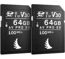 Angelbird SD Match Pack for Nikon AV PRO V30 64 GB | 2 PACK MPNIAVP64SDV30
