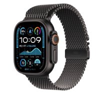 Apple Watch Ultra 2 GPS + Cellular 49mm Black Titanium Black Titanium Milanese Loop (M) Medium MX5U3