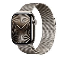 Apple Watch Series 10 GPS + Cellular 42mm Natural Titanium Natural Milanese Loop S/M MWXF3