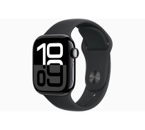 Apple Watch Series 10 GPS 42mm Jet Black Aluminium Black Sport Band S/M MWWE3