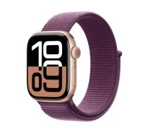 Apple Watch Series 10 GPS 42mm Rose Gold Aluminium Plum Sport Loop MWWK3