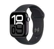 Apple Watch Series 10 GPS 46mm Jet Black Aluminium Black Sport Band S/M MWWP3