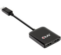Club 3D Multi Stream Transport (MST) Hub DisplayPort 1.4 to DisplayPort Dual Monitor 4K60Hz (CSV-7200)