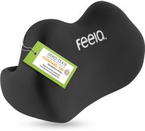 feela. Ergonomic Back Cushion for Office Chair, Lumbar Cushion as Chair Cushion for Home (Black) (202 101)