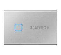 Samsung T7 Touch Portable SSD - 500 GB - USB 3.2 Gen.2 External SSD Metallic Silver (‎MU-PC500S/WW)