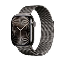 Apple Watch Series 10 GPS Cellular 46mm Slate Titanium Case with Slate Milanese Loop S/M MC7R4