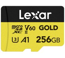 Lexar microSDXC GOLD UHS-II/C10/A1/U3 R280/W180 (V60) 256GB (LMSGOLD256G-BNNNG)