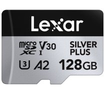 Lexar microSDXC Silver Plus 1066x UHS-I/U3/A2/4K R205/W150 (V30) 128GB (LMSSIPL128G-BNANG)