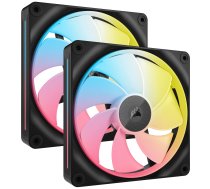 Corsair iCUE Link LX140-R, PWM fan, RGB - 2-pack, 140mm, Black (CO-9051052-WW)