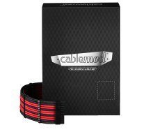 CableMod C-Series Pro ModMesh Sleeved 12V-2x6 12VHPWR Dual StealthSense Cable Kit for Corsair RMi, RMx (Black Label) - Black/Red