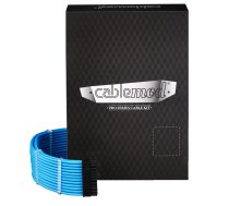 CableMod C-Series Pro ModMesh Sleeved 12V-2x6 12VHPWR Dual StealthSense Cable Kit for Corsair RMi, RMx (Black Label) - Light Blue