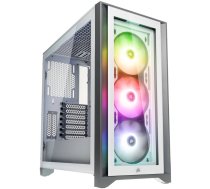 Corsair iCUE 4000X RGB Tempered Glass Mid Tower - White Window (CC-9011205-WW)