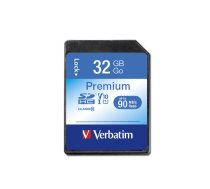 Verbatim SDHC Memory Card 32 GB UHS‑I Premium Class 10