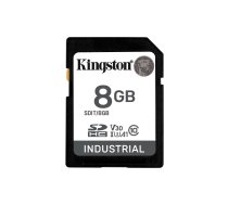 Kingston Industrial 8GB SDHC Memory Card UHS-I U3 Class 10 V30 Black SDIT/8GB