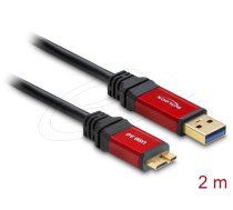 Delock Cable USB 3.0 Type-A Plug to USB 3.0 Type Micro-B Plug 2 m Premium (82761)