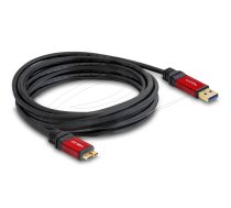 Delock Cable USB 3.0 Type-A Plug to USB 3.0 Type Micro-B Plug 5 m Premium (82763)