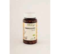 Turmeric&Pepper (Curcuma longa/Piper nigrum) Kurkumas un Melno Piparu Auga Pulveris 60 tabletes