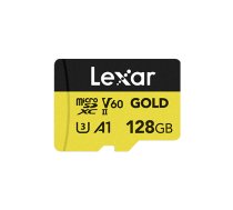 Lexar microSDXC GOLD UHS-II/C10/A1/U3 R280/W100 (V60) 128GB (LMSGOLD128G-BNNNG)