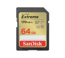 SanDisk Extreme SDXC 64GB 170/80 MB/s UHS-I U3 (SDSDXV2-064G-GNCIN)