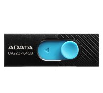 ADATA UV220 64GB USB 2.0 Flash Drive Blue (AUV220-64G-RBKBL)