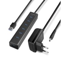 Axagon USB 3.0 Hub 7-Port Charging with AC 1.2m HUE-SA7BP (HUE-SA7BP)