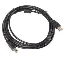 Cable USB 2.0 AM-BM 3M Ferryt black