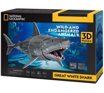 Puzzle 3D 78 pieces Great white shark