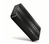 External aluminum enclosure EEM2-40G USB4 Gen 3x2 M.2 NVMe SSD 40Gbps, passive cooling, USB-C cable, silicone sleeve