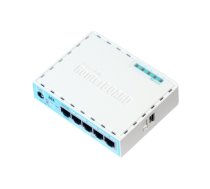 Mikrotik Wired Ethernet Router (No Wifi) RB750Gr3, hEX, Dual Core 880MHz CPU, 256MB RAM, 16 MB (MicroSD), 5xGigabit LAN, USB, PCB and Voltage temperature monitor, Beeper, IP20, Plastic Case, RouterOS L4 | Ethernet Router hEX | RB750Gr3 | No Wi-Fi | Ethern