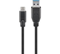 Goobay 71221 USB-C to USB A 3.0 cable, black, 2m | Goobay | USB-C to USB-A USB-C male | USB 3.0 male (type A)