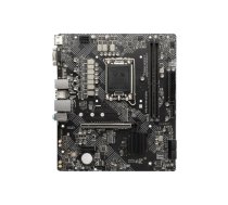 MSI | PRO H610M-G | Processor family Intel | Processor socket LGA1700 | DDR5 | Supported hard disk drive interfaces SATA, M.2 | Number of SATA connectors 4