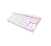 Genesis | THOR 303 | Mechanical Gaming Keyboard | Wired | US | White | USB-A | Outemu Peach Silent