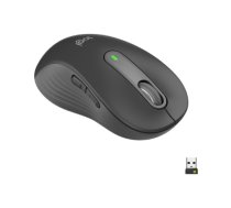 Logitech Signature M650 L Left Wireless Mouse, RF Wireless + Bluetooth, 2000 DPI, Graphite | Logitech