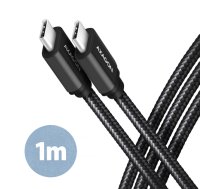 AXAGON Data and charging USB 3.2 Gen 1 cable, 1 m | BUCM3-CM10AB | USB Type C - USB Type C