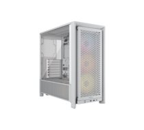 Corsair PC Case | Frame 4000D RS ARGB Modular | White | Mid-Tower | Power supply included No