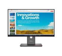 Lenovo | ThinkVision P24QD-40 | 23.8 " | IPS | 16:9 | 120 Hz | 6 ms | 2560 x 1440 pixels | 300 cd/m² | HDMI ports quantity 1 | Eclipse Black | Warranty 36 month(s)