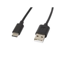 Lanberg USB Type-A to USB Type-C 2.0 Cable, 1.8 m | CA-USBO-10CC-0018-BK | USB Type-A to USB Type-C