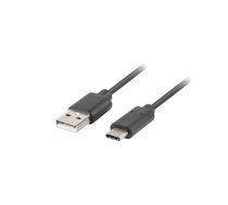 Lanberg USB Type-C to USB Type-A 2.0 Cable, 0.5 m | CA-USBO-10CU-0005-BK | USB Type-C to USB Type-A