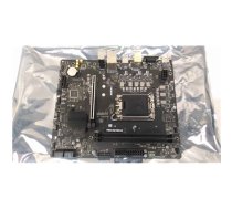 SALE OUT. MSI PRO H610M-E | Processor family Intel | Processor socket LGA1700 | Supported hard disk drive interfaces SATA, M.2 | Number of SATA connectors 4 | USED, REFURBISHED, WITHOUT ORIGINAL PACKAGING AND ACCESSORIES, ONLY BACKPANEL INCLUDED