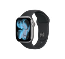 Apple Watch Series 11 GPS + Cellular 42mm Space Grey Aluminium Case with Black Sport Band - M/L | Apple