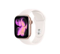 Apple Watch Series 11 GPS + Cellular 42mm Rose Gold Aluminium Case with Light Blush Sport Band - S/M | Apple