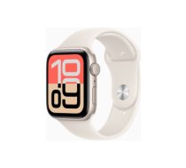 Apple Watch SE 3 GPS 44mm Starlight Aluminium Case with Starlight Sport Band - S/M | Apple