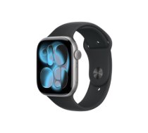 Apple Watch Series 11 GPS + Cellular 46mm Space Grey Aluminium Case with Black Sport Band - M/L | Apple