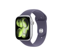 Apple Watch Series 11 GPS + Cellular 46mm Silver Aluminium Case with Purple Fog Sport Band - M/L | Apple