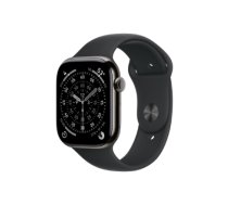 Apple Watch Series 11 GPS + Cellular 46mm Slate Titanium Case with Black Sport Band - M/L | Apple