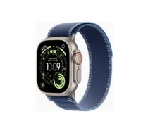 Apple Watch Ultra 3 GPS + Cellular 49mm Natural Titanium Case with Blue/Bright Blue Trail Loop - S/M | Apple