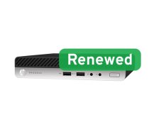 HP Renewed Grade A | ProDesk 400 G4 | Intel Core i3 | i3-8100T | 8 GB | SSD | 128 GB | Intel UHD Graphics 630 | Windows 11 Pro