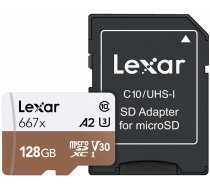 LEXAR HIGH-PERFORMANCE 667X MICROSDXC, 128GB