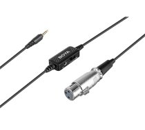 BOYA BY-BCA6 XLR to 3.5mm mikrofono adapteris su laidu