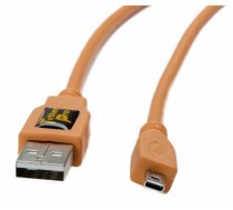 Tether Tools TetherPro USB 2.0 A to Mini-B 8 pin 15' ORG